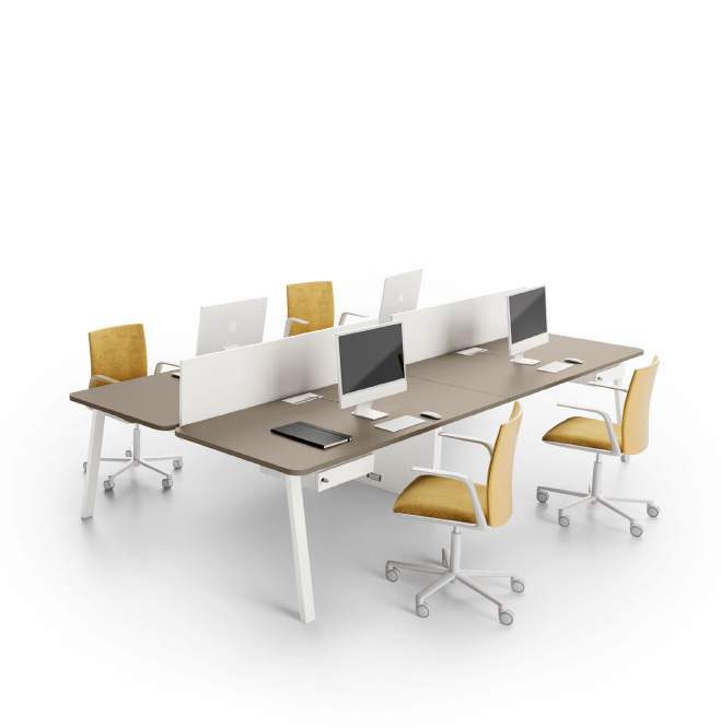 Scrivanie e bench operativi YES About Office in ufficio — foto 6
